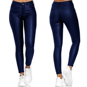Jeltje | Dames Lederbroek – High-Waist Stretch met figuurvormende pasvorm