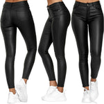 Jeltje | Dames Lederbroek – High-Waist Stretch met figuurvormende pasvorm