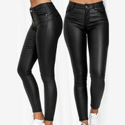 Jeltje | Dames Lederbroek – High-Waist Stretch met figuurvormende pasvorm