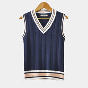 Dames Mouwloos V-hals Sweater Vest - Gebreide Spencer, Effen, Casual Laagjes Herfst/Winter

Heren Mouwloos V-hals Sweater Vest - Gebreide Spencer, Effen, Casual Laagjes Herfst/Winter