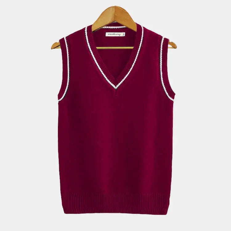Dames Mouwloos V-hals Sweater Vest - Gebreide Spencer, Effen, Casual Laagjes Herfst/Winter

Heren Mouwloos V-hals Sweater Vest - Gebreide Spencer, Effen, Casual Laagjes Herfst/Winter