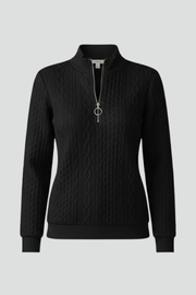 Dames Trui met Rits Kraag - Geribbelde Coltrui Slim Fit