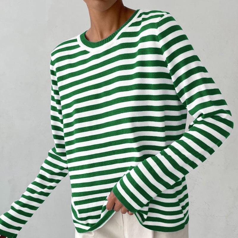 Isanoa - Gestreept en tijdloze longsleeve voor dames