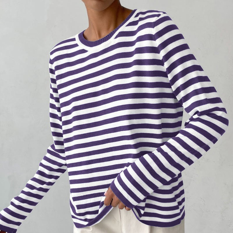 Isanoa - Gestreept en tijdloze longsleeve voor dames