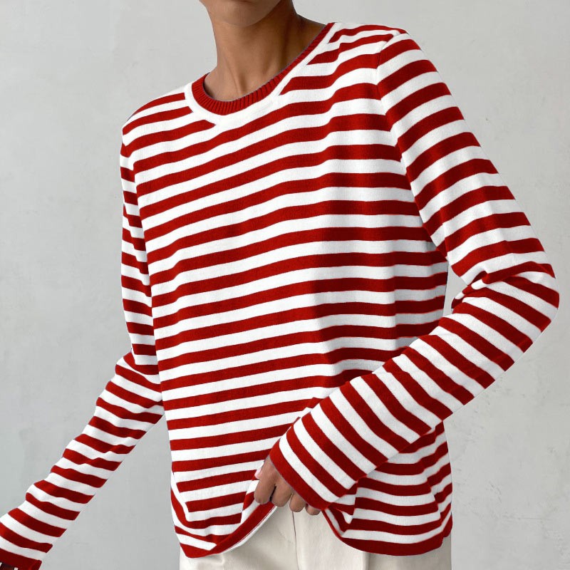 Isanoa - Gestreept en tijdloze longsleeve voor dames