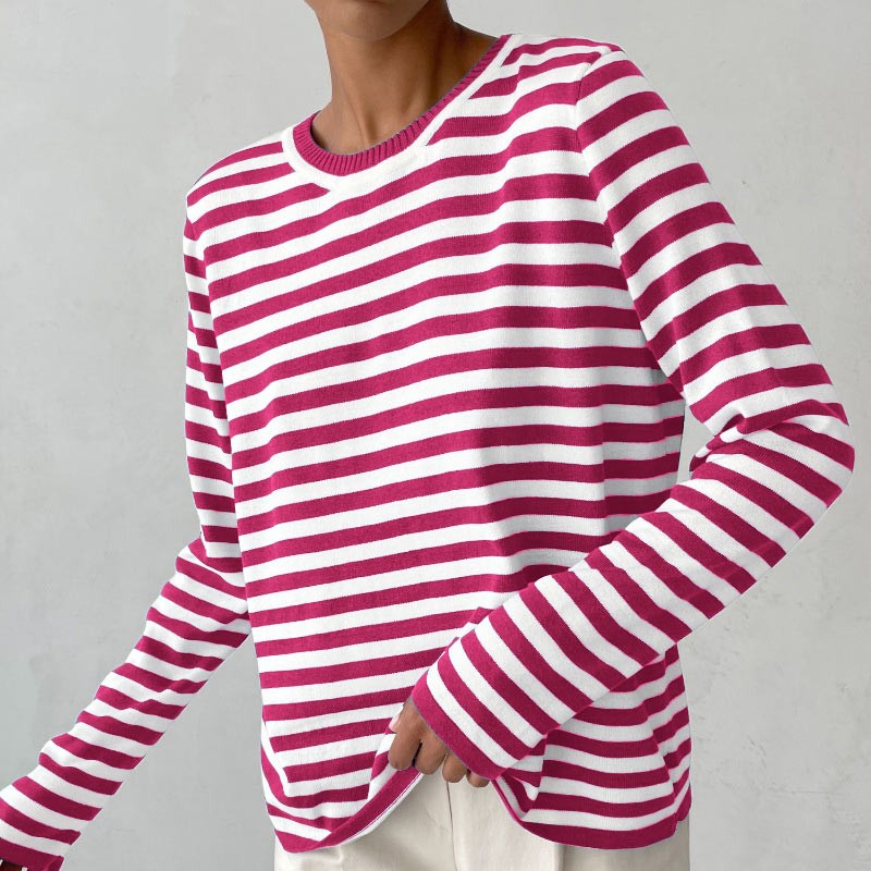 Isanoa - Gestreept en tijdloze longsleeve voor dames