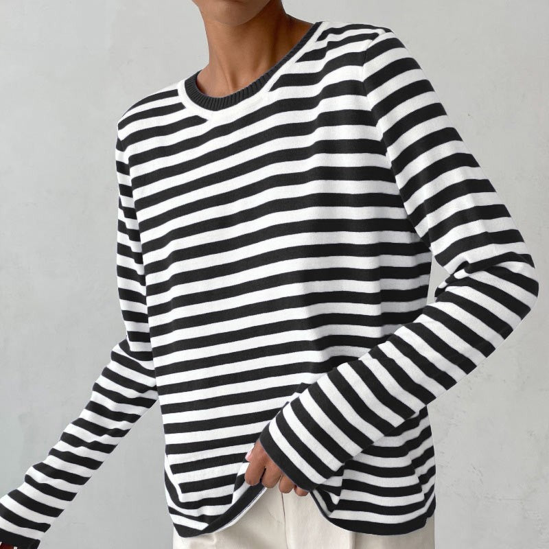 Isanoa - Gestreept en tijdloze longsleeve voor dames