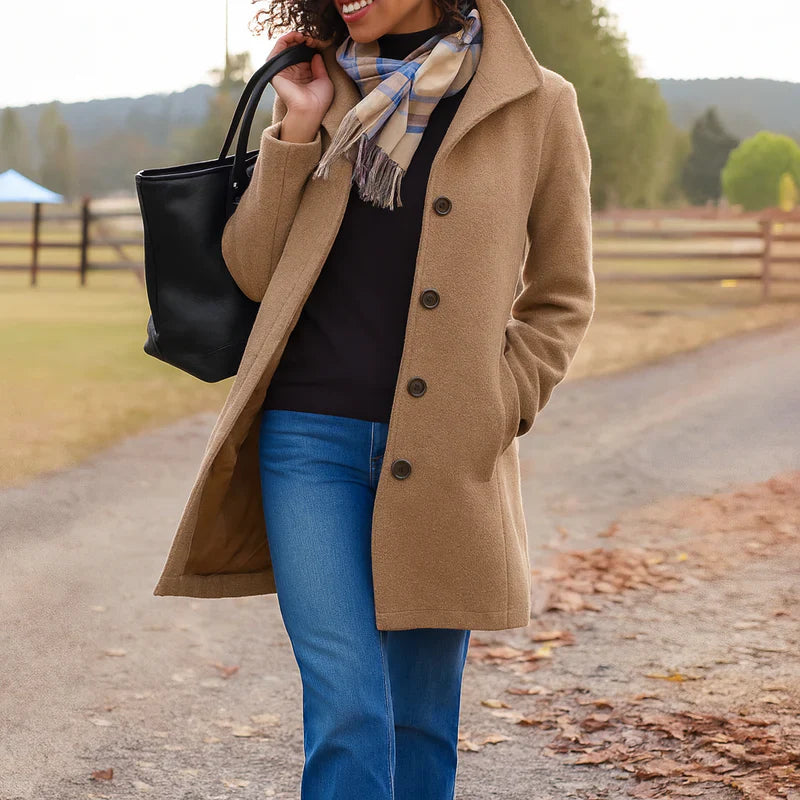 Minja Dames Winterjas | Tijdloos Ontwerp, Hoogwaardige Stof