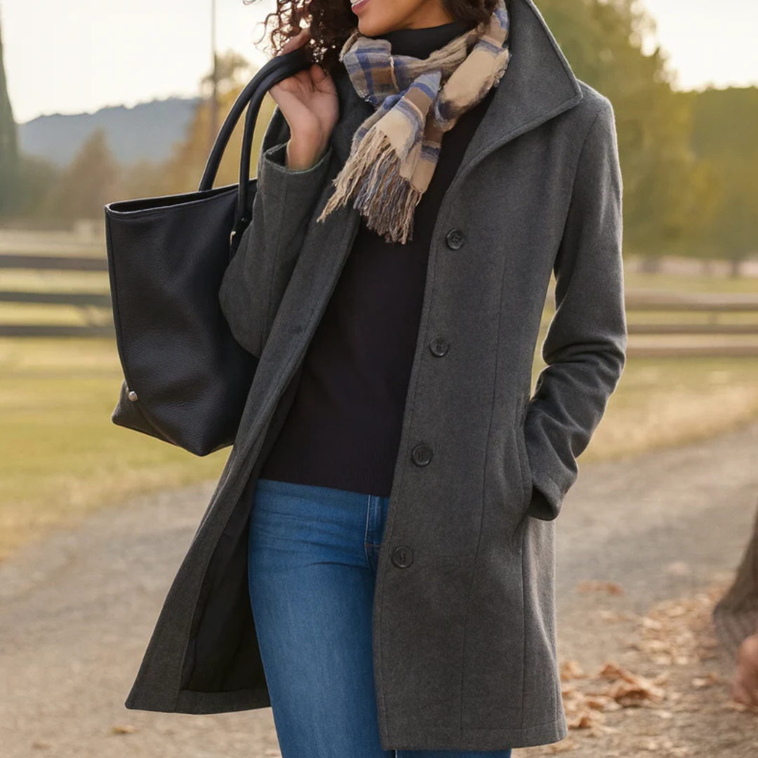 Minja Dames Winterjas | Tijdloos Ontwerp, Hoogwaardige Stof