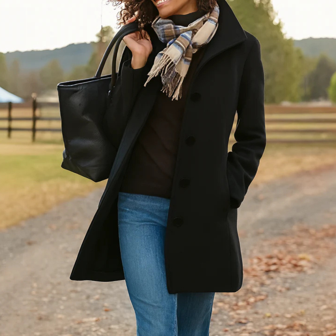 Minja Dames Winterjas | Tijdloos Ontwerp, Hoogwaardige Stof
