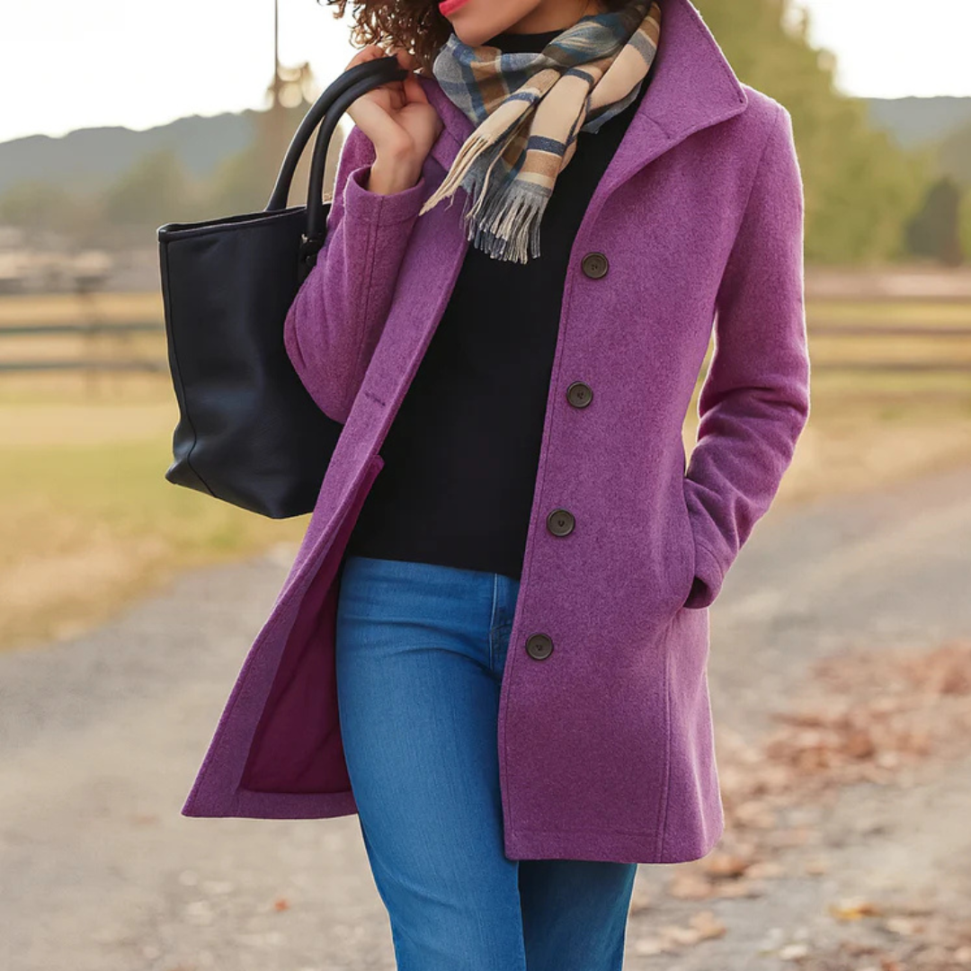 Minja Dames Winterjas | Tijdloos Ontwerp, Hoogwaardige Stof