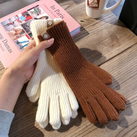 Gebreide Dames Handschoenen | Warme Handschoenen met Comfortabele Elastische Pasvorm