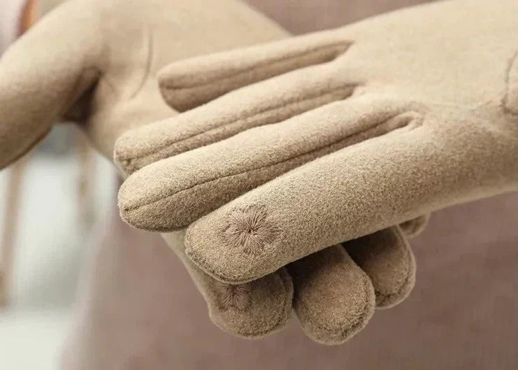 Elegante Warme Dames Handschoenen | Luxe winterhandschoenen met stijlvolle kettingdetail