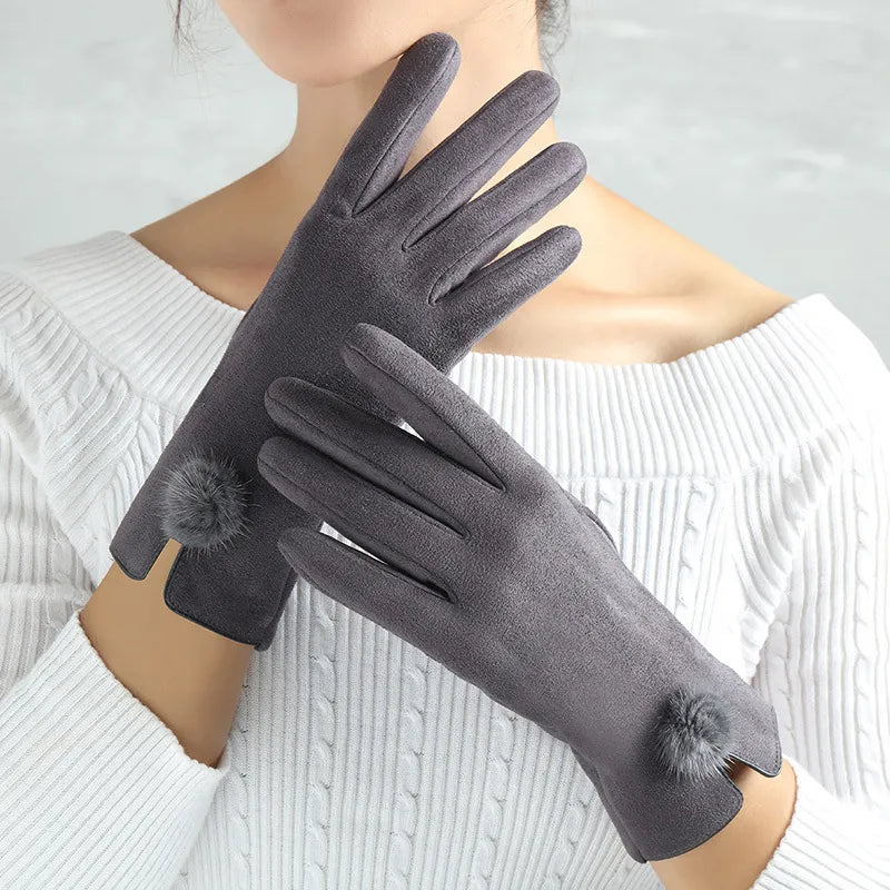 Elegante Warme Dames Handschoenen | Luxe winterhandschoenen met stijlvolle kettingdetail