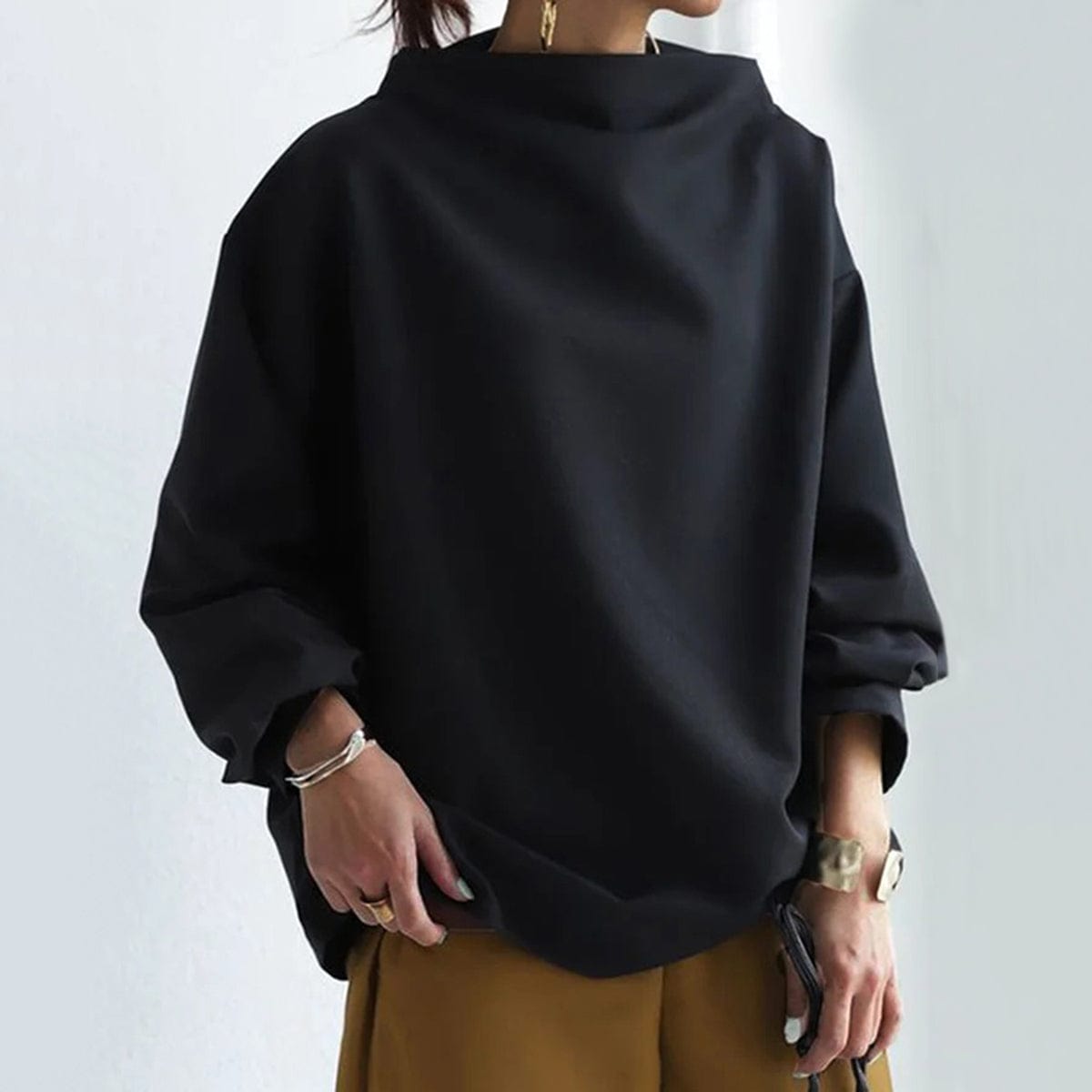 Dames Oversized Trui – Zachte Brei, Effen, Casual