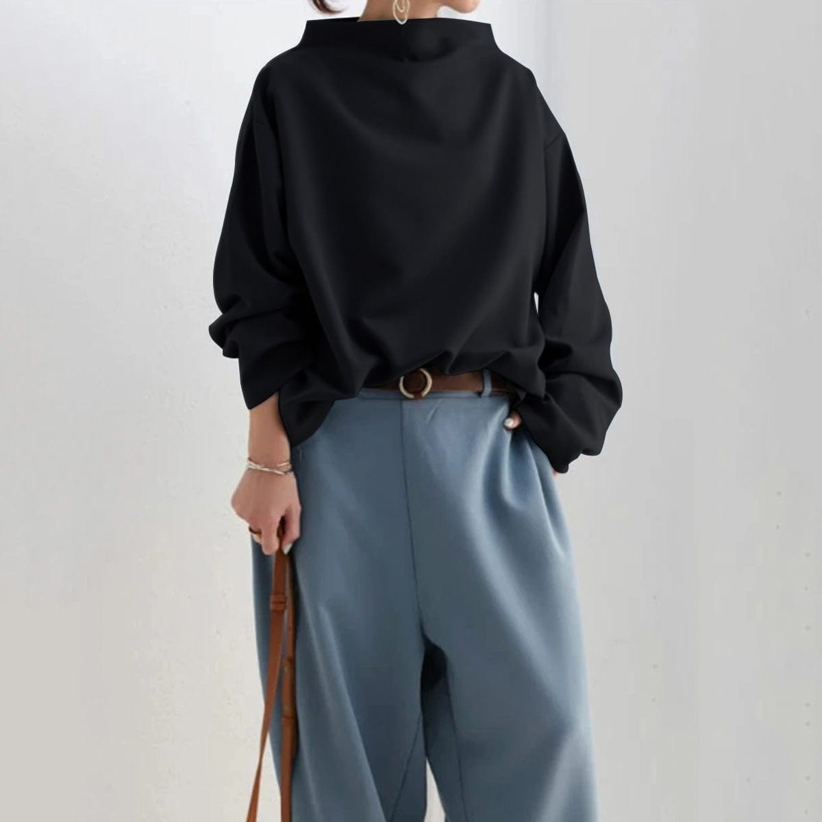 Dames Oversized Trui – Zachte Brei, Effen, Casual