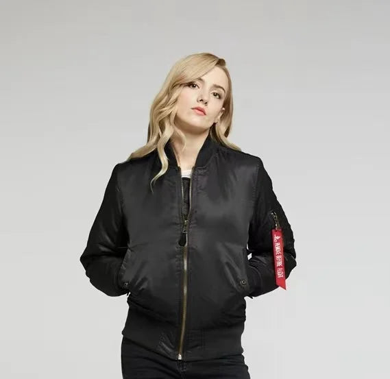 Klassiek Dames Jack -  MA-1 Bomberjack - Winddicht en Waterafstotend Nylon, Comfortabele Pasvorm