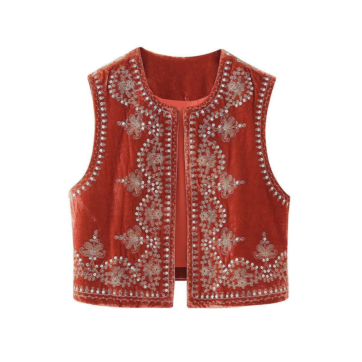 Darlene - Geborduurd Gilet