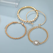 Barbara | Luxe dames armbandenset – minimalistisch design met sprankelende kristallen