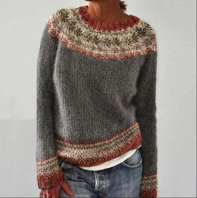Vintage trui | Dames Strickpullover met Retro Design en Modern Comfort