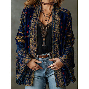 Petra - Flanel Boho-jas voor vrouwen