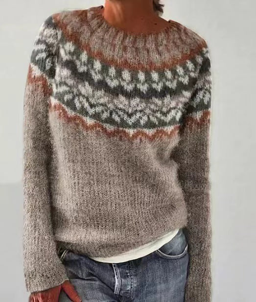 Vintage trui | Dames Strickpullover met Retro Design en Modern Comfort