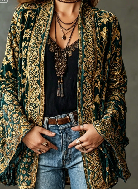 Petra - Flanel Boho-jas voor vrouwen
