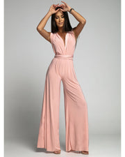 Hennie | Dames Jumpsuit – Getailleerde Taille – Wijde Pijpen – Mouwloos – Ademend Comfort