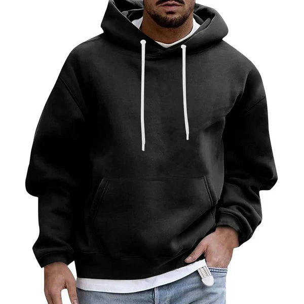 Heren Hoodie Oversized Fit met Fleece Voering Streetwear