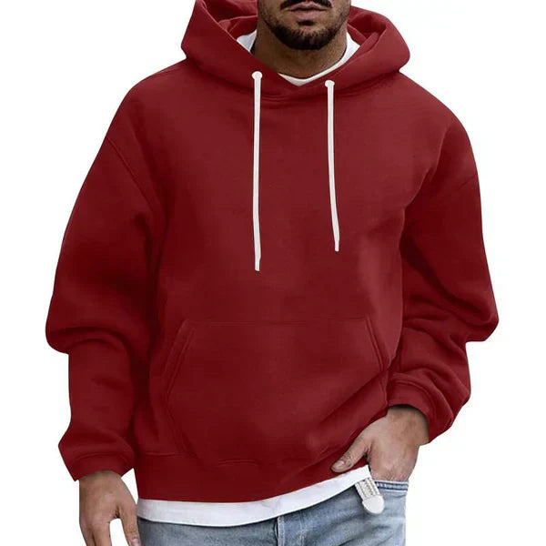 Heren Hoodie Oversized Fit met Fleece Voering Streetwear
