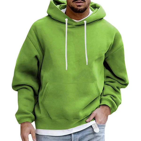 Heren Hoodie Oversized Fit met Fleece Voering Streetwear