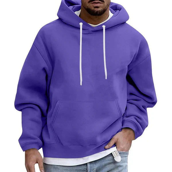 Heren Hoodie Oversized Fit met Fleece Voering Streetwear