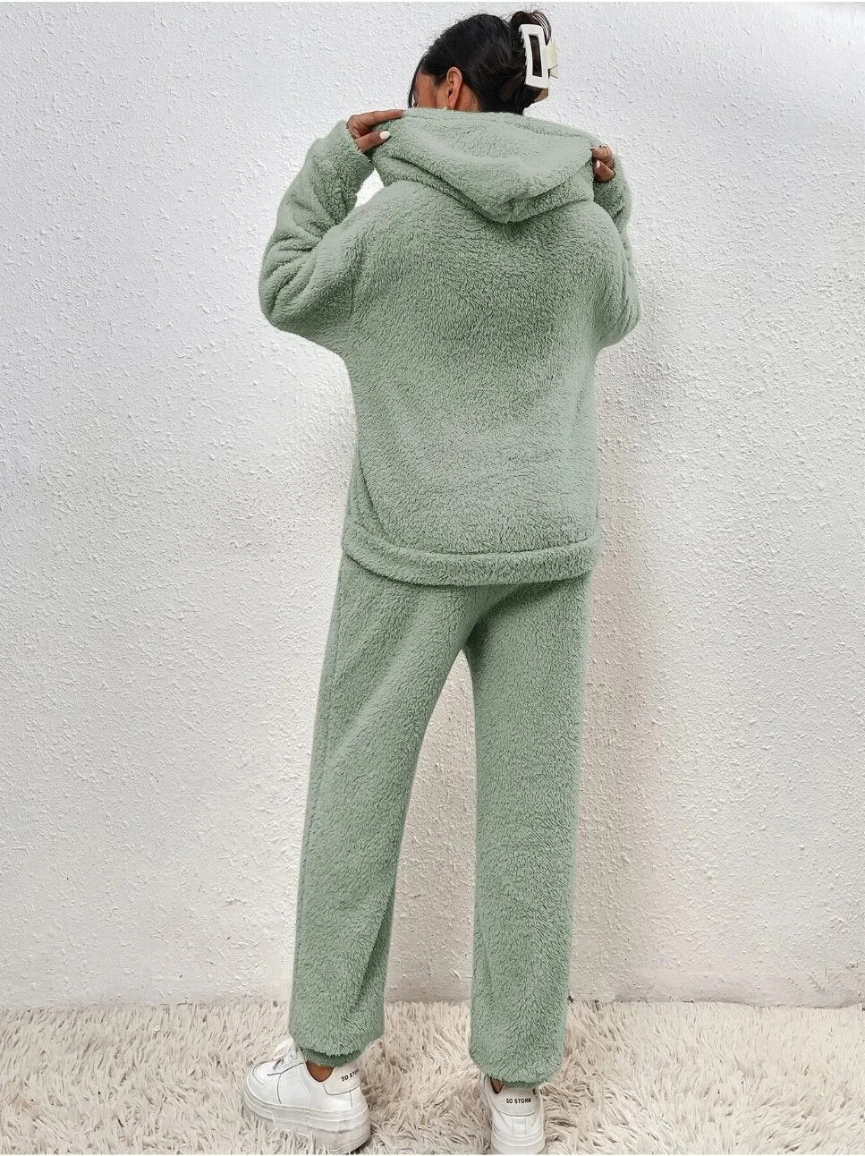 Lana |  Ultra-Comfortabel Teddy Huispak met Capuchon