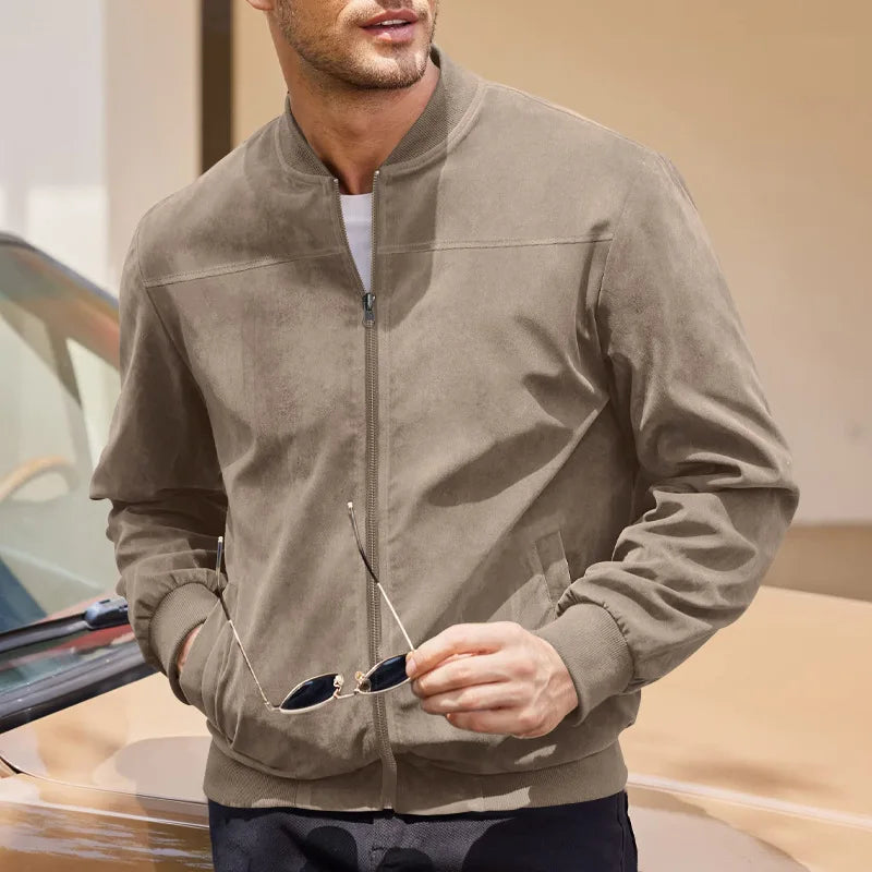 Mannen Slim Fit Jas – Minimalistisch Ontwerp
