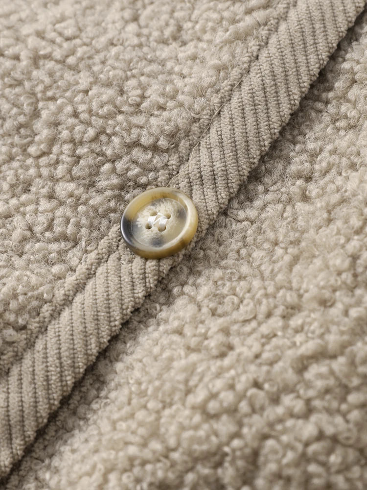 Ilja | Dames teddystrickjack met zachte textuur – winterwarmte & luxe comfort