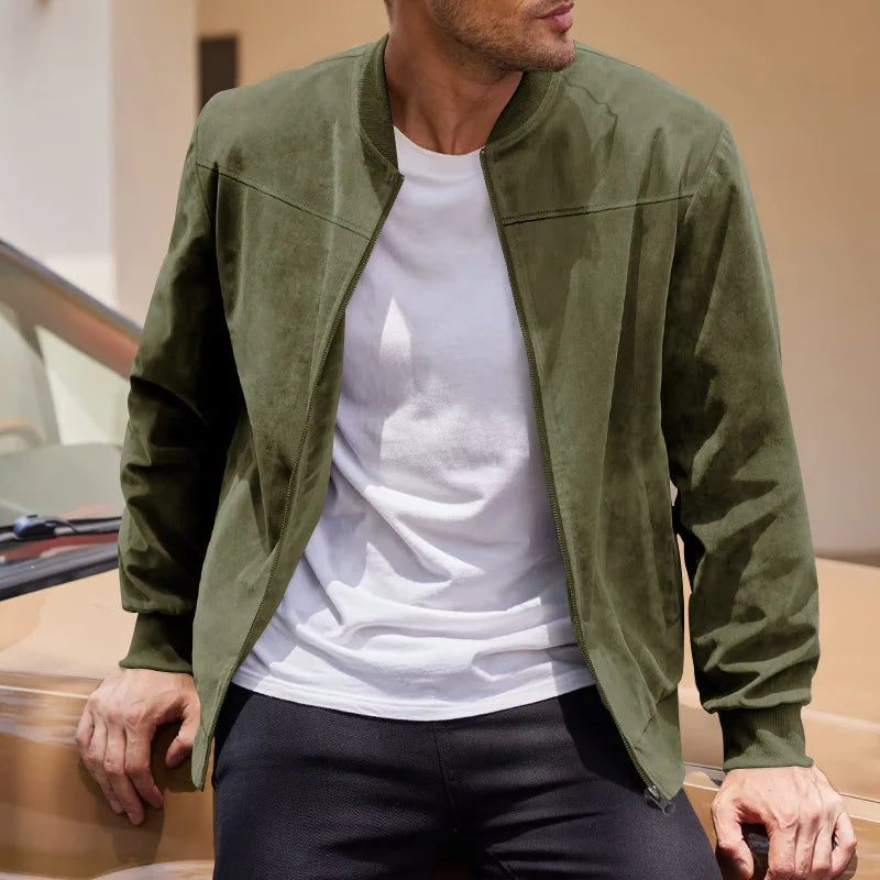 Mannen Slim Fit Jas – Minimalistisch Ontwerp
