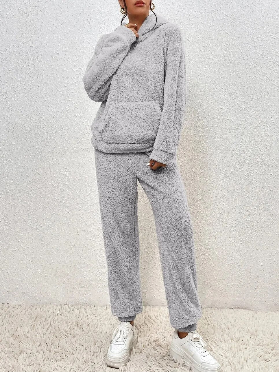 Lana |  Ultra-Comfortabel Teddy Huispak met Capuchon