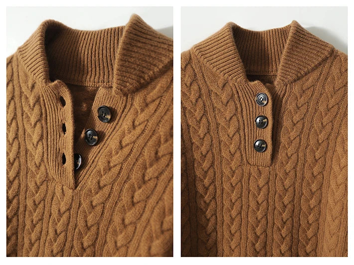 Arden | knoopvest van kasjmier