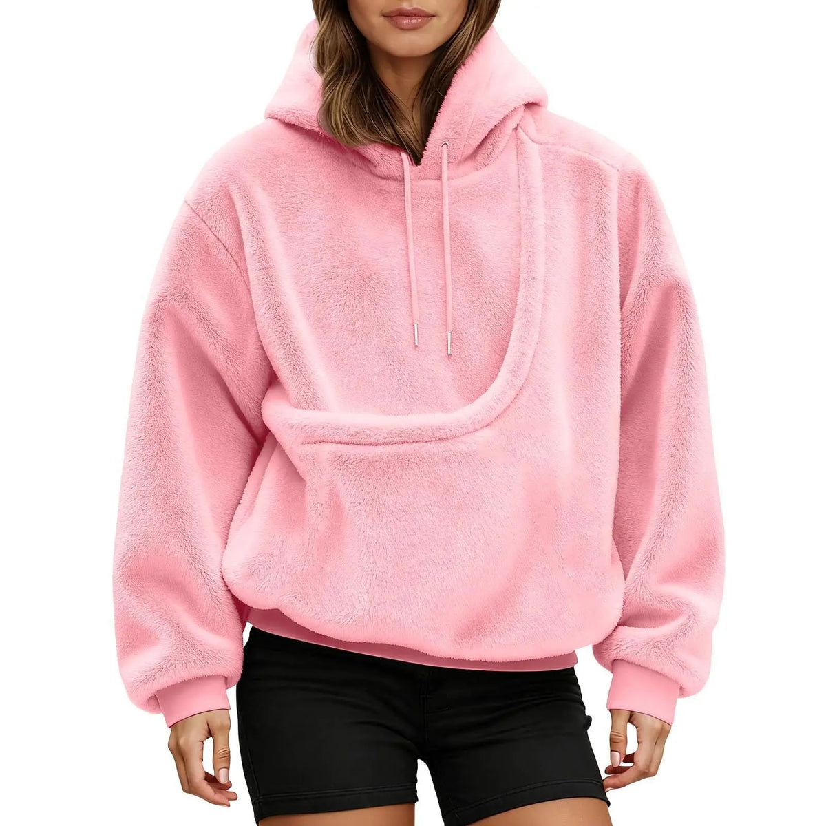 Demi - Kangoeroe-hoodie voor huisdieren met ingebouwde buidel voor katten en honden