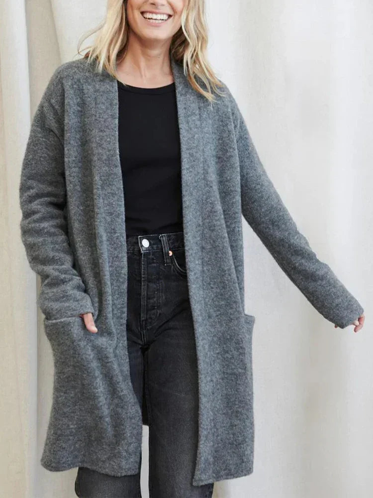 Dames Vest | Zacht Merinowol-Polyestermix, Casual Met Twee Zakken