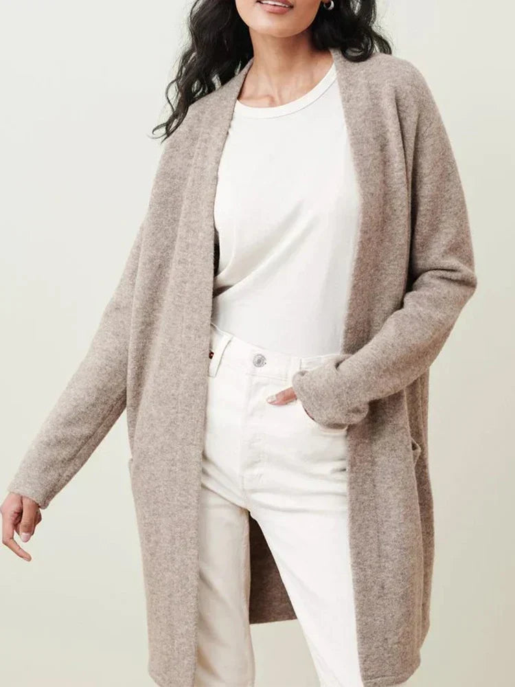 Dames Vest | Zacht Merinowol-Polyestermix, Casual Met Twee Zakken