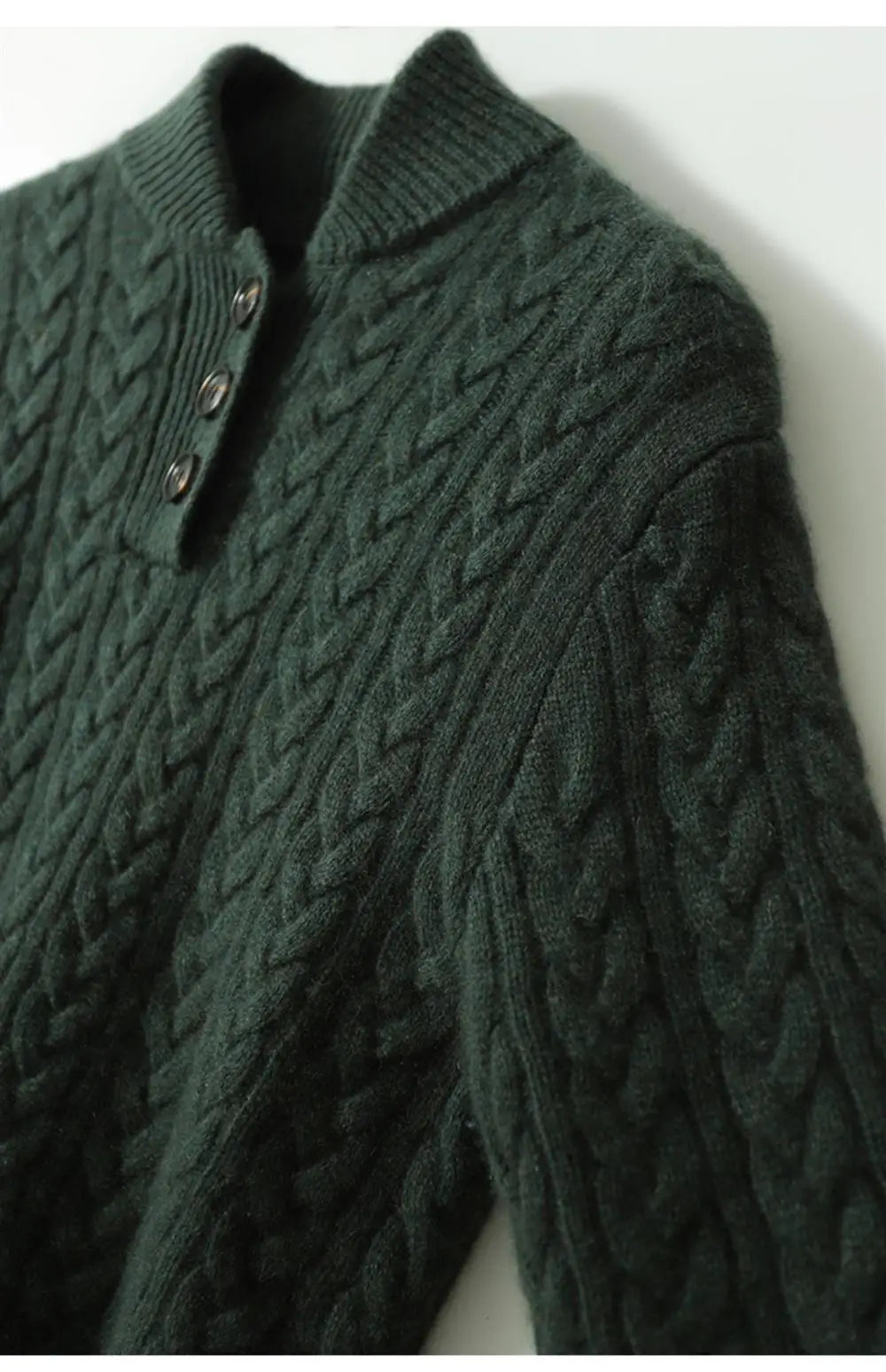 Arden | knoopvest van kasjmier