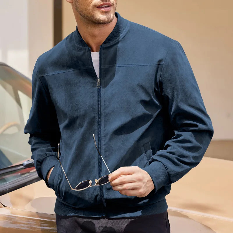 Mannen Slim Fit Jas – Minimalistisch Ontwerp