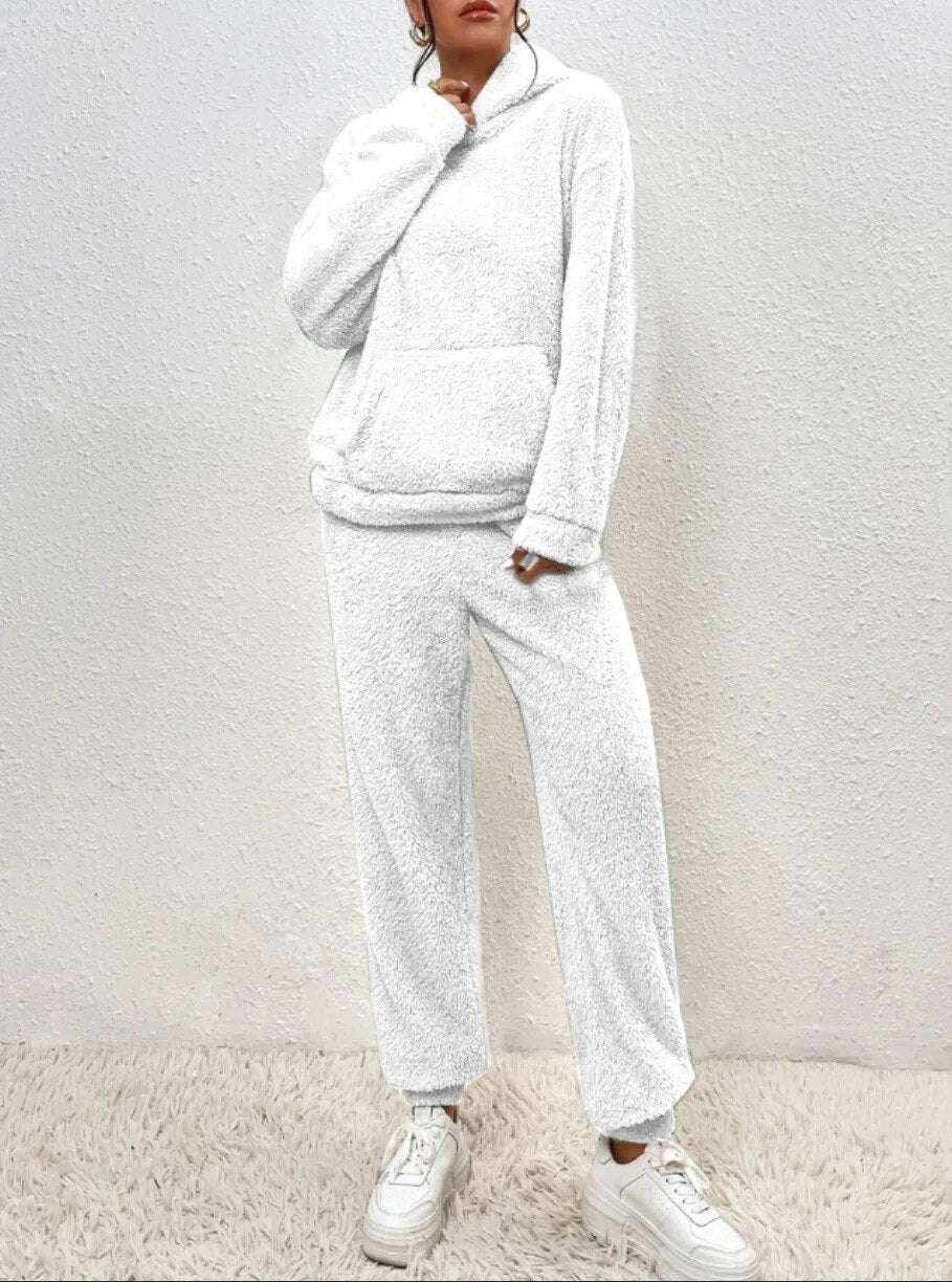 Lana |  Ultra-Comfortabel Teddy Huispak met Capuchon