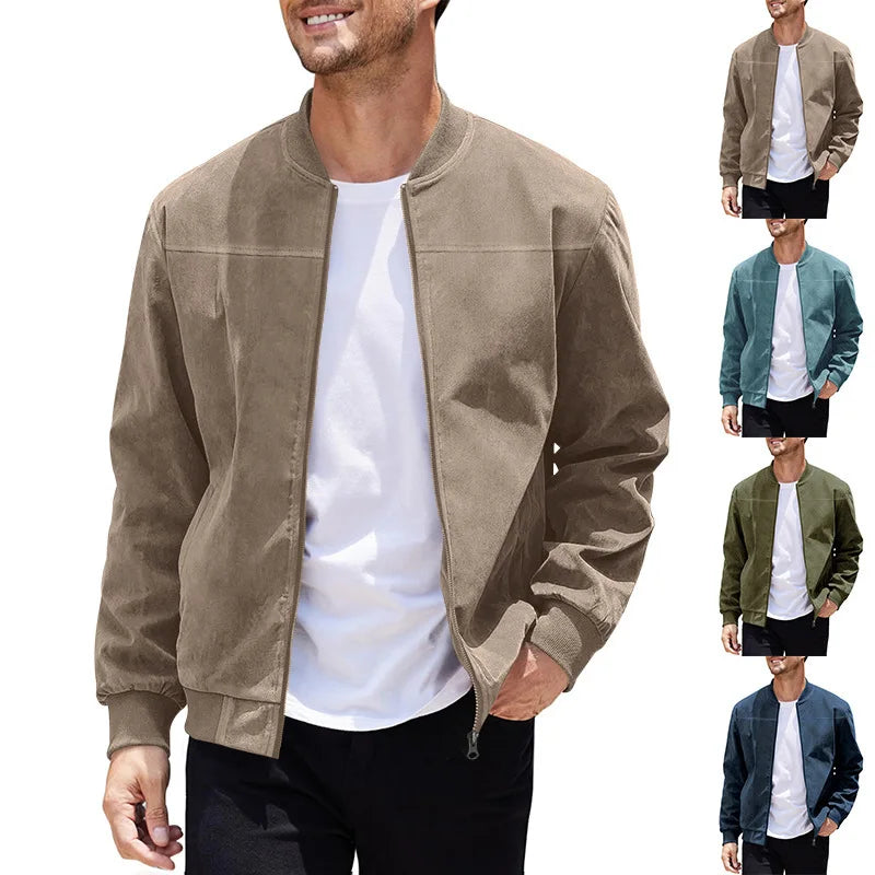 Mannen Slim Fit Jas – Minimalistisch Ontwerp