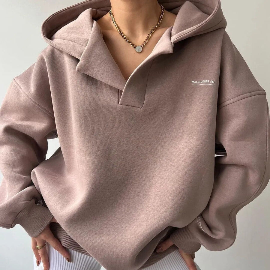 Mila Dames Hoodie | Zachte Stof, Casual Elegantie