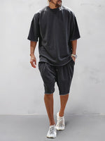 Heren Oversized Set – Casual voor Dagelijks Gebruik, Geschikt voor Sportieve Activiteiten