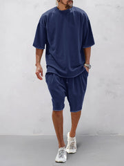 Heren Oversized Set – Casual voor Dagelijks Gebruik, Geschikt voor Sportieve Activiteiten