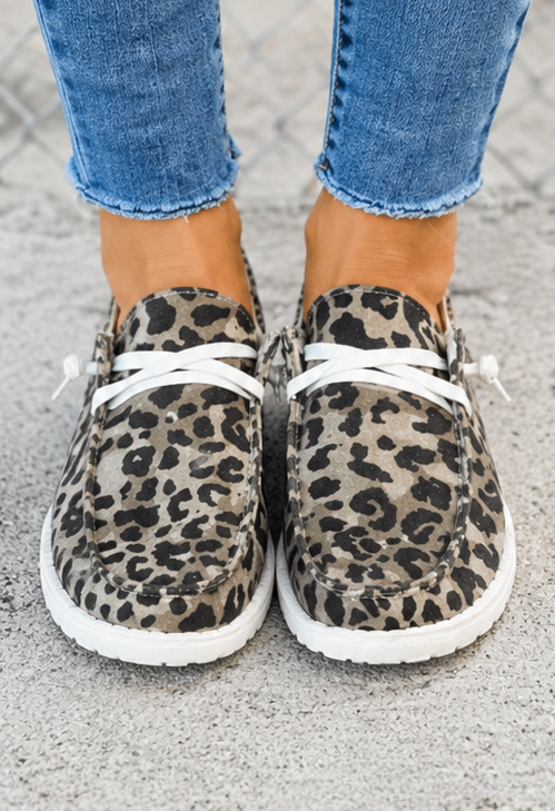 Idony - Luipaard Print Ademende Trainers