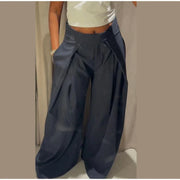 Maud Striped Trousers | Dames broek met strepen en modern baggy design
